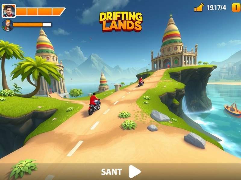 Drifting Lands Gameplay Screenshot
