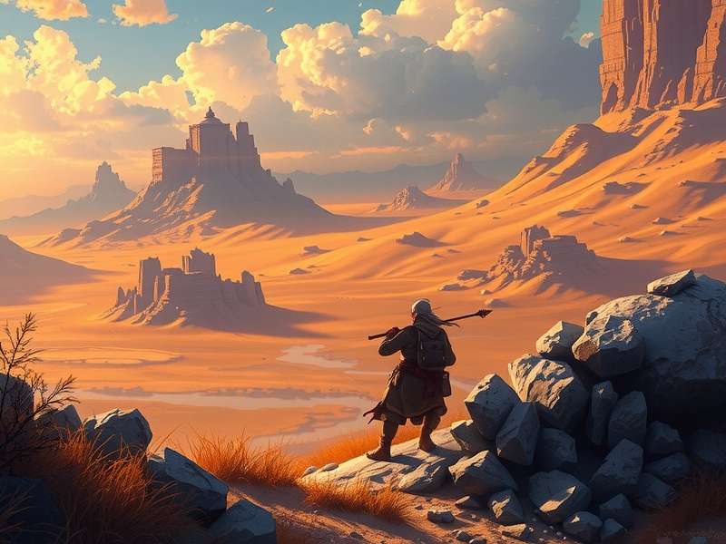 Drifting Lands RPG गेम इंटरफेस