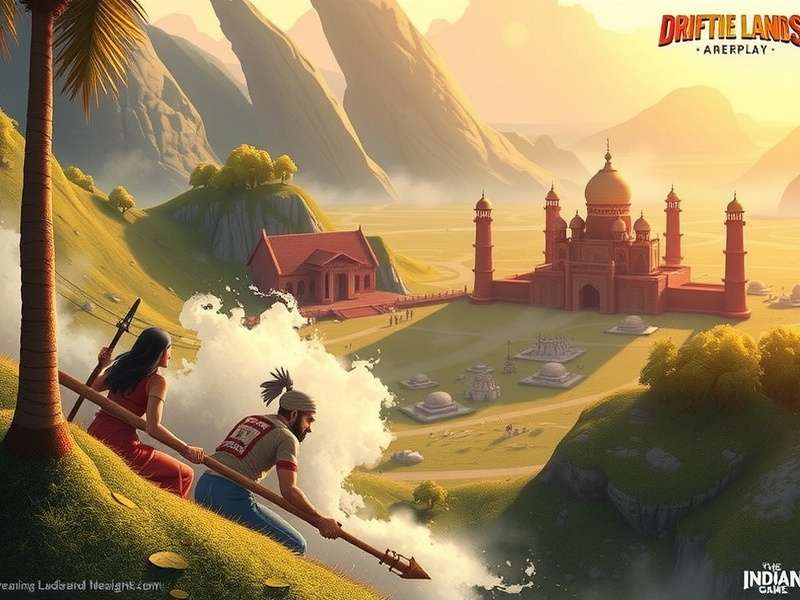 ड्रिफ्टिंग लैंड्स गेमप्ले स्क्रीनशॉट