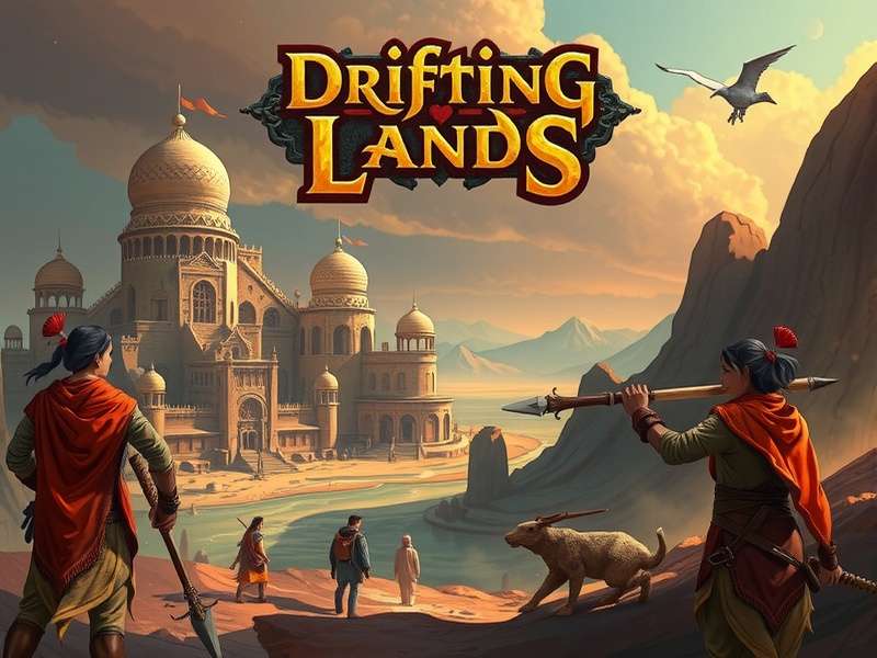 ड्रिफ्टिंग लैंड्स गेमप्ले स्क्रीनशॉट
