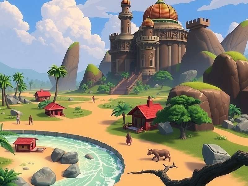 ड्रिफ्टिंग लैंड्स RPG मेकर MV गेमप्ले