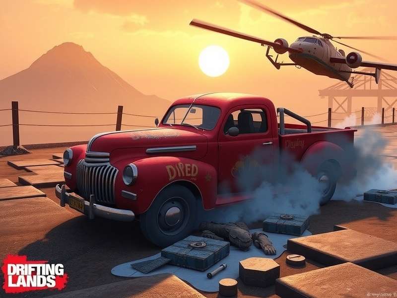 ड्रिफ्टिंग लैंड्स गेमप्ले स्क्रीनशॉट