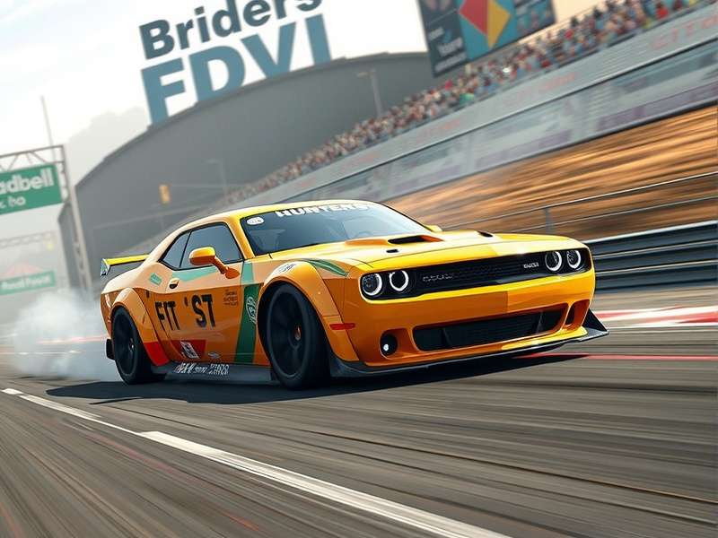 Drifting Lands intense drift action scene showing car customization and neon tracks