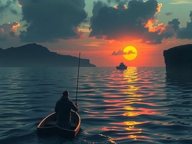 A futuristic digital illustration of a spaceship navigating a field of glowing projectiles and debris