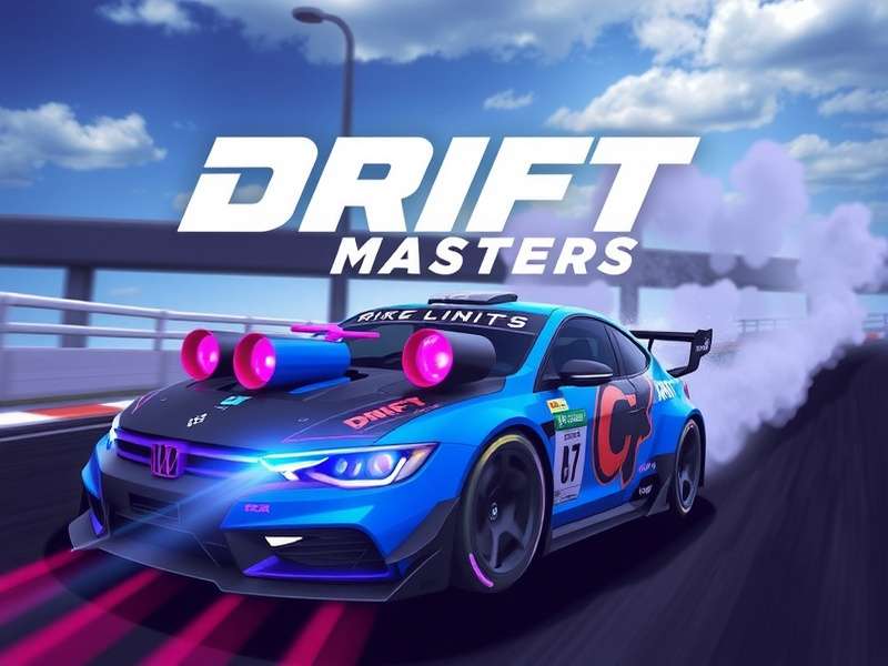 Drift Masters Game intense side-scrolling combat scene with neon trails