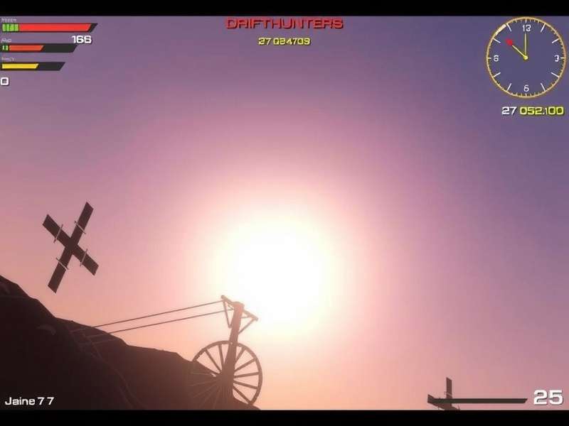 A formation of Drifthunters' custom cars performing a synchronized drift in the Crystal Canyon zone