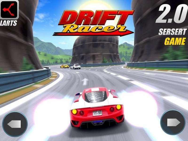 A high-performance car in a dramatic sideways drift, smoke billowing from its tires on a mountain pass.