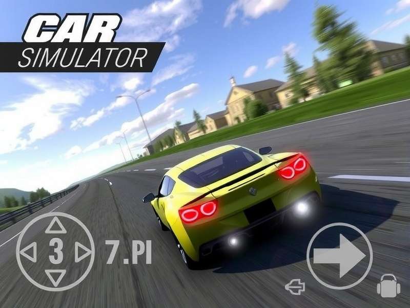 Drifting Lands Car Simulator gameplay screenshot showing a high-speed drift