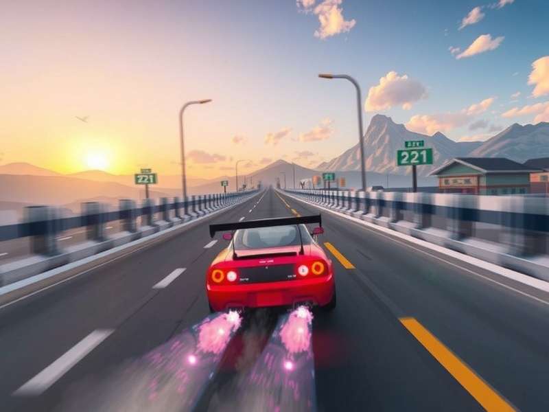 Drifting Lands gameplay screenshot showing drift action