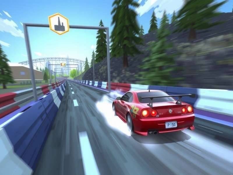 Game Drift gameplay screenshot showing spaceship drifting through asteroids