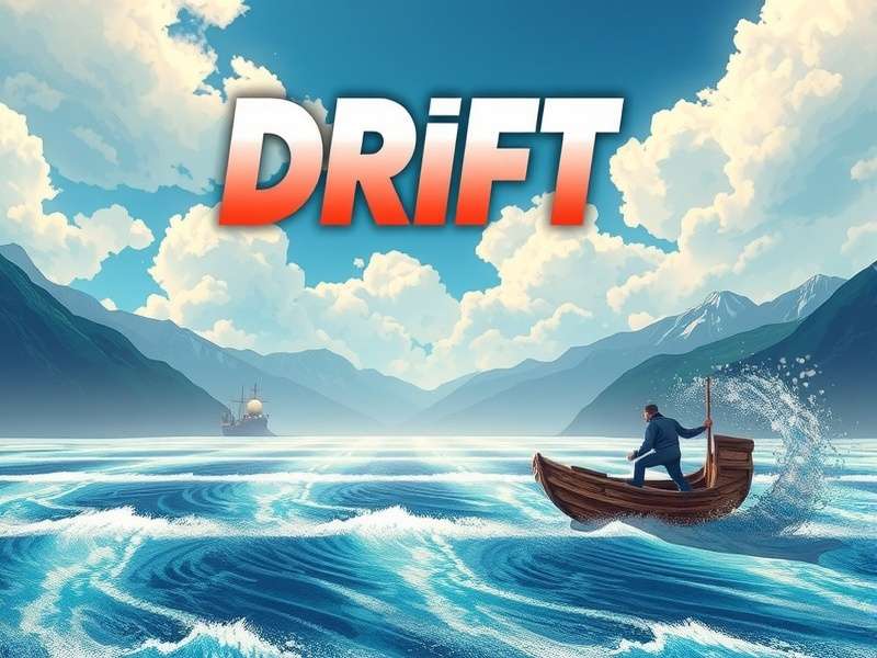 A high-performance car executing a perfect drift on a dusty track in Drifting Lands