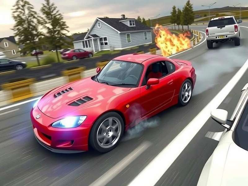 Drifting Lands Car Tuning Interface showing detailed RPG stats and part slots