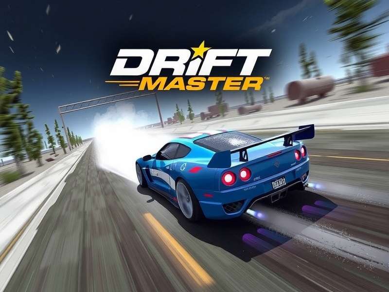 A futuristic spaceship performing a high-G drift maneuver in Drifting Lands