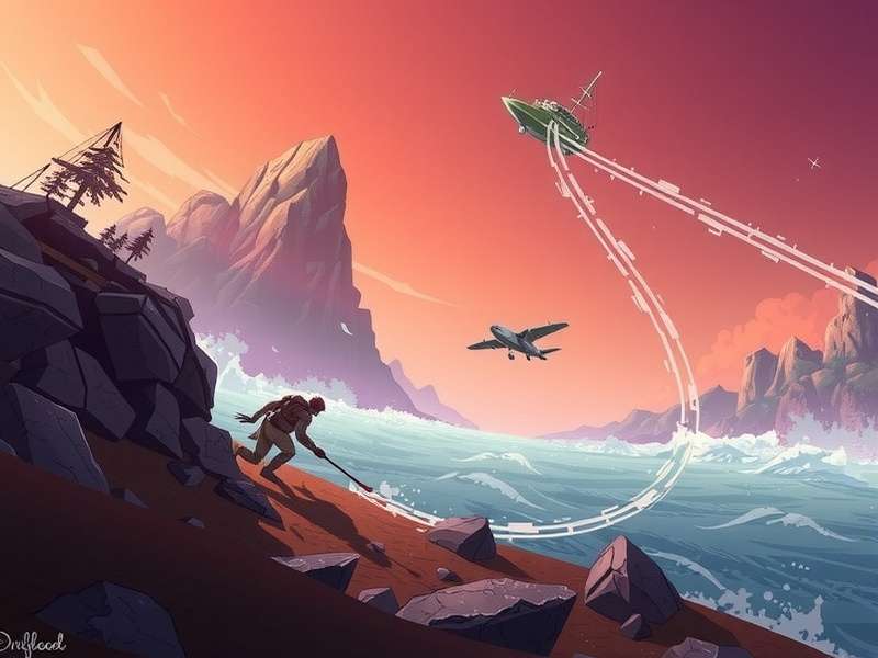 A high-performance drift car sliding on a mountain road in Drifting Lands