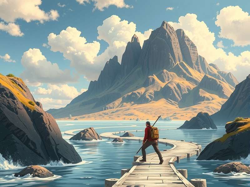 Drifting Lands logo and key art