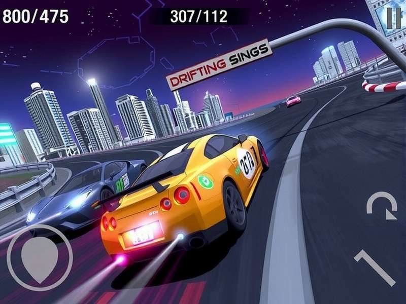 Drifting Lands Speedy Build in action showcasing high-speed evasion and particle effects