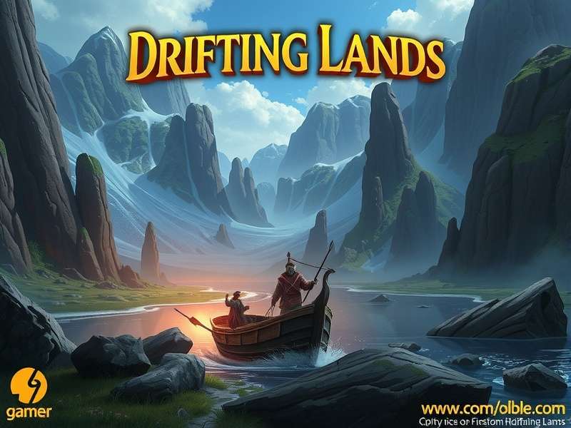 Drifting Lands RPG – epic fantasy landscape with floating islands and ancient ruins