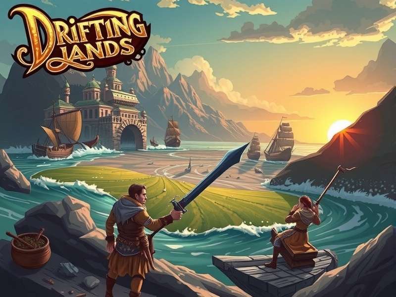 Drifting Lands Rpg open-world drifting scene with Indian-inspired landscapes