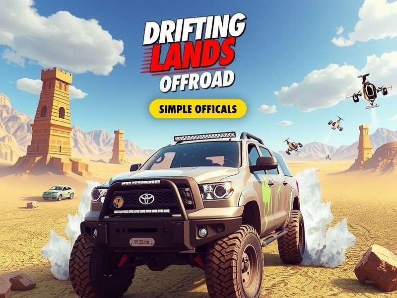 Drifting Lands Rpg Offroad Adventure – offroad vehicle crossing a desert dune at sunset