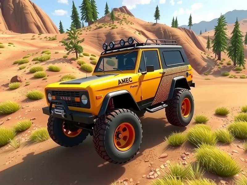 Drifting Lands Offroad Bronco tearing through a dusty Indian trail with smoke and style